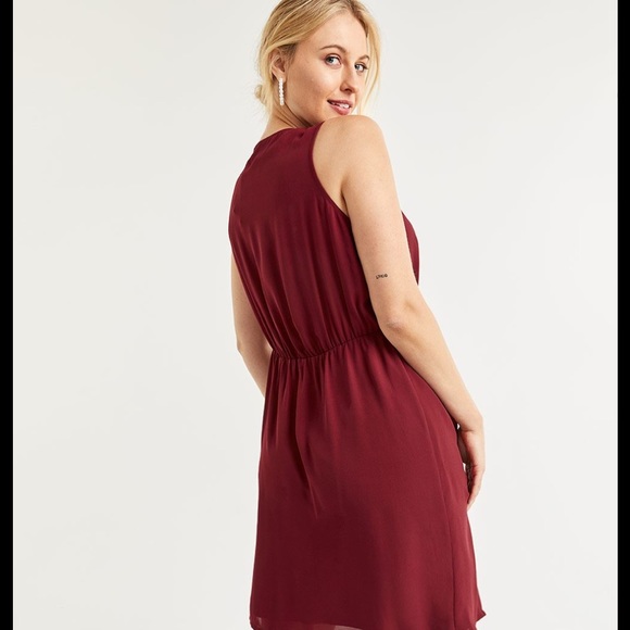 Double Wrap Dress with Front Tie - Picture 2 of 6